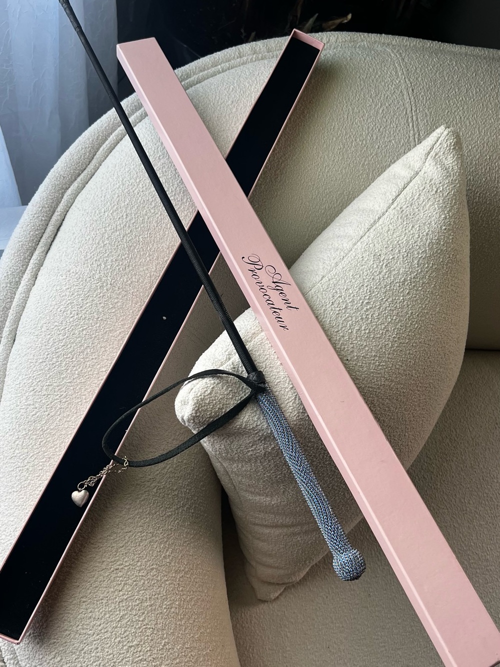 Agent Provocateur Swarovski Leather Riding Crop RARE
